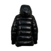 'Liriope' Down Filled Quilted Puffer Coat - Black