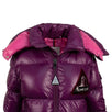'Wilson' Down Filled Quilted Puffer Coat - Purple
