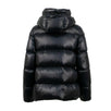 Seritte Down Filled Quilted Puffer Coat - Black