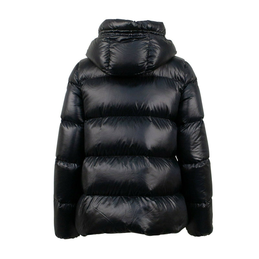 Seritte Down Filled Quilted Puffer Coat - Black