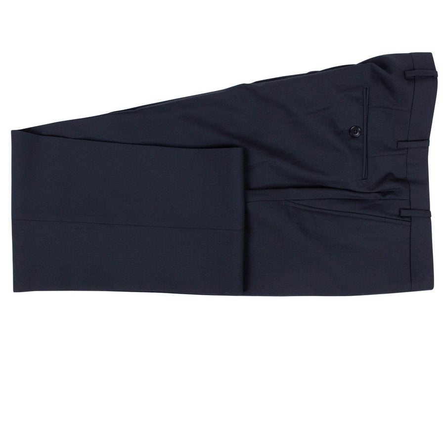 Drop 4 Shadow Striped Wool Two Button Suit - Navy