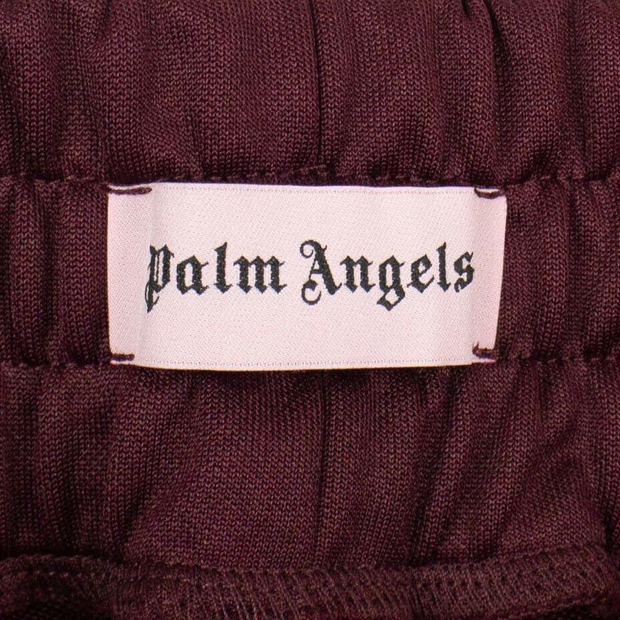 Polyester Classic Track Pants - Maroon/White