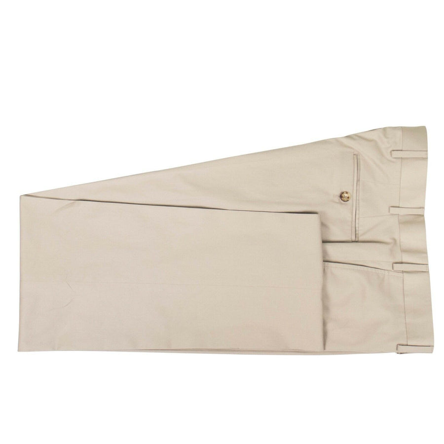 Dop 8 Cotton 3 Roll 2 Button Slim Fit Suit - Tan