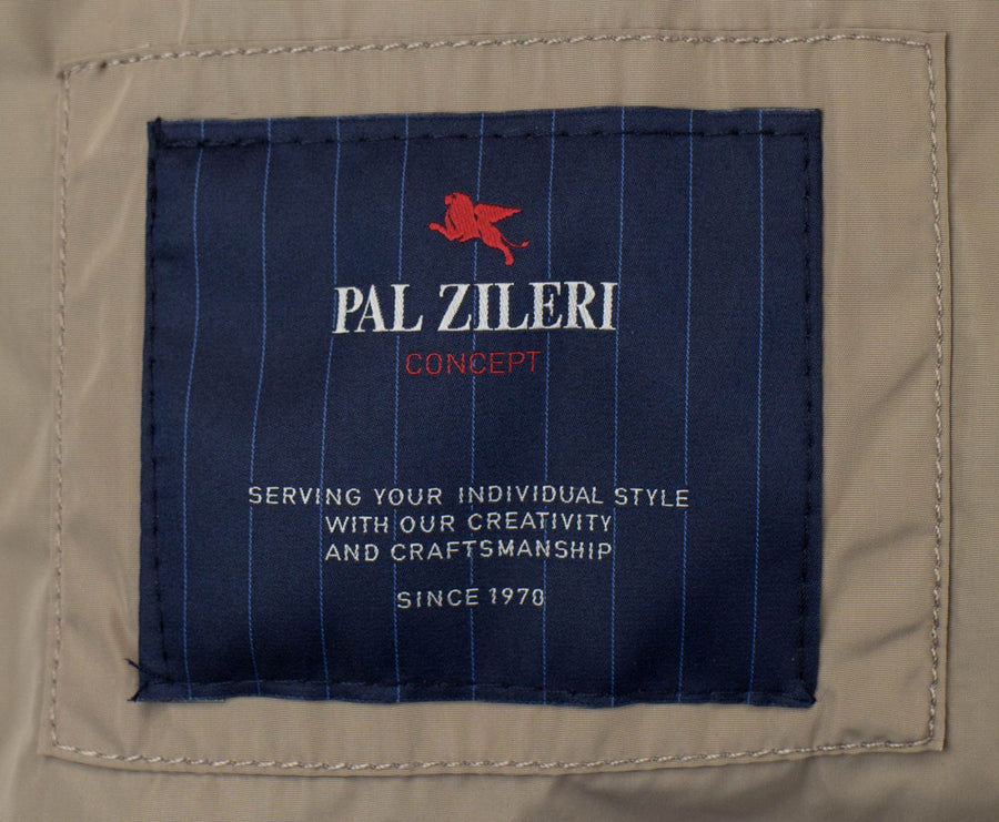 Polyester Hooded Trench Coat - Brown