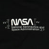 Cotton NASA Slogan Hoodie - Black