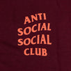 Cotton 'ASSC' Coral Logo T-Shirt - Maroon
