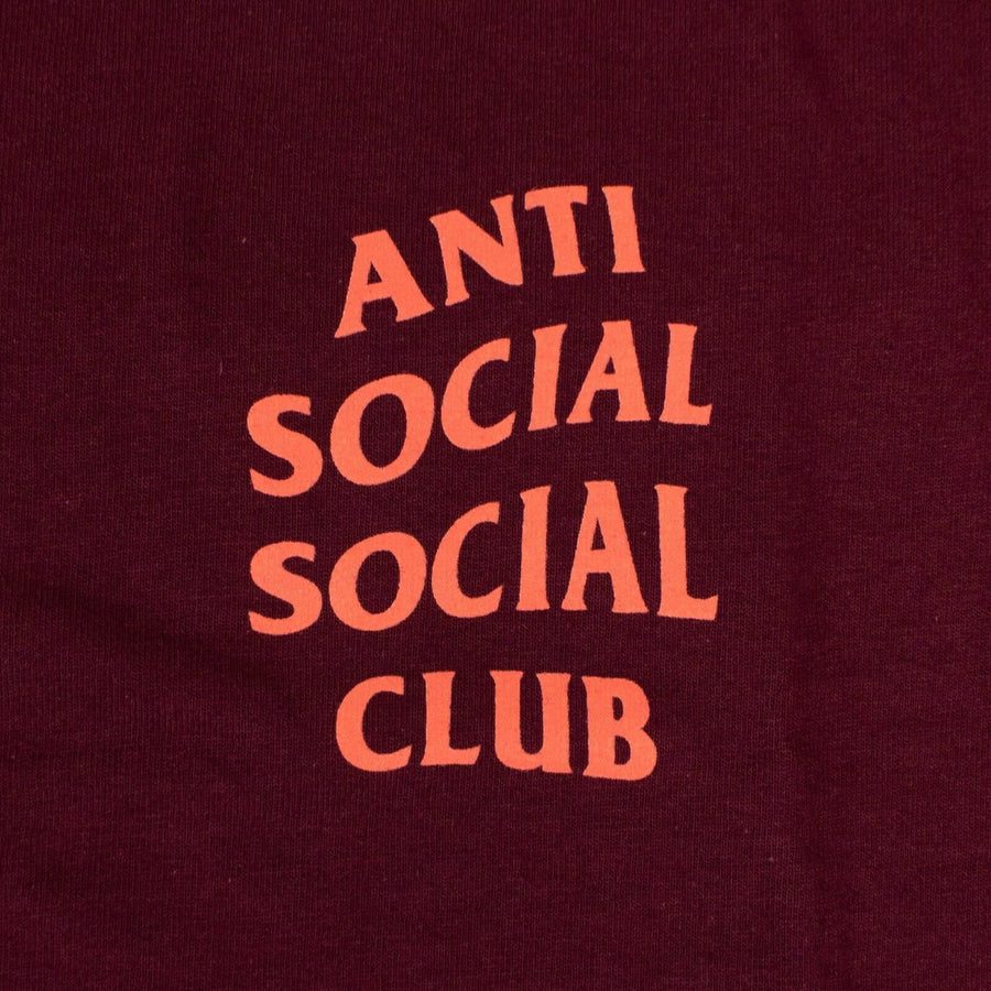 Cotton 'ASSC' Coral Logo T-Shirt - Maroon