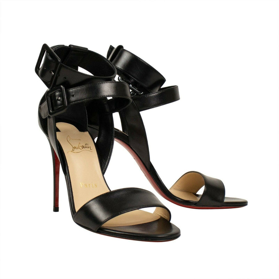 Multipot Double Buckle Sandal Pumps - Black