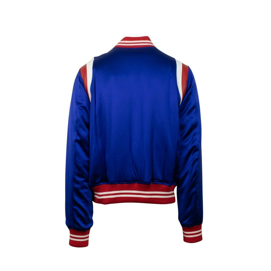 Varsity Baseball Bomber Jacket - Blue / Red