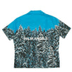 Short Sleeve Pines Hawaii Print Shirt - Blue