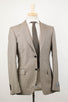 Houndstooth Wool 2 Button Suit - Brown