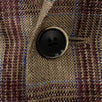 Drop 8 Plaid Silk Blend Two Button Sport Coat - Brown