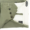 Cotton Button Fly Pants - Green