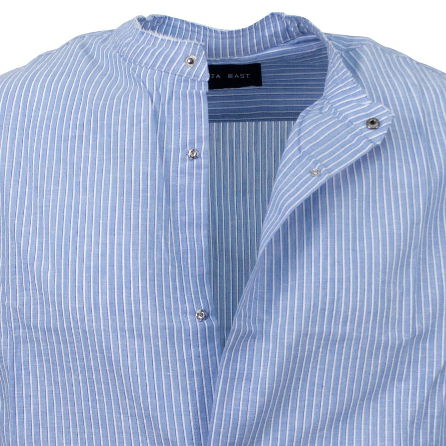 Malibu Mid Length Striped Shirt - Blue