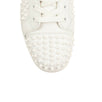 Men's Louis Spikes Calfskin Sneakers - White