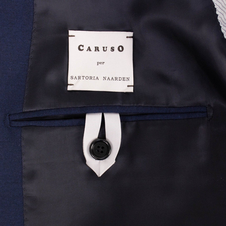 Caruso Drop 7 Wool Two Button Sport Coat -  Navy Blue
