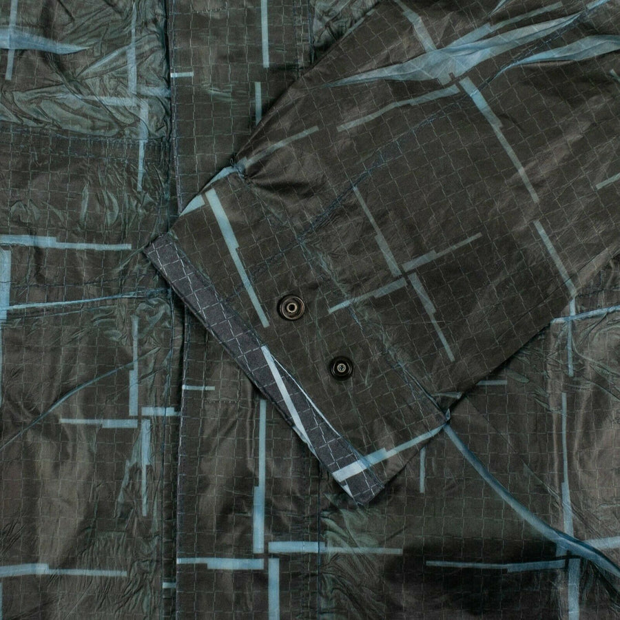 Paper Poly Si House Check Grid Jacket - Blue