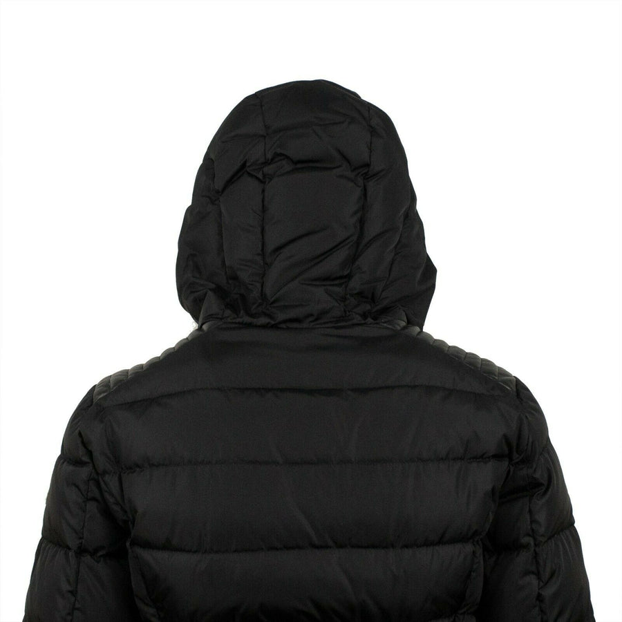 'Talev' Down Filled Quilted Puffer Long Coat - Black