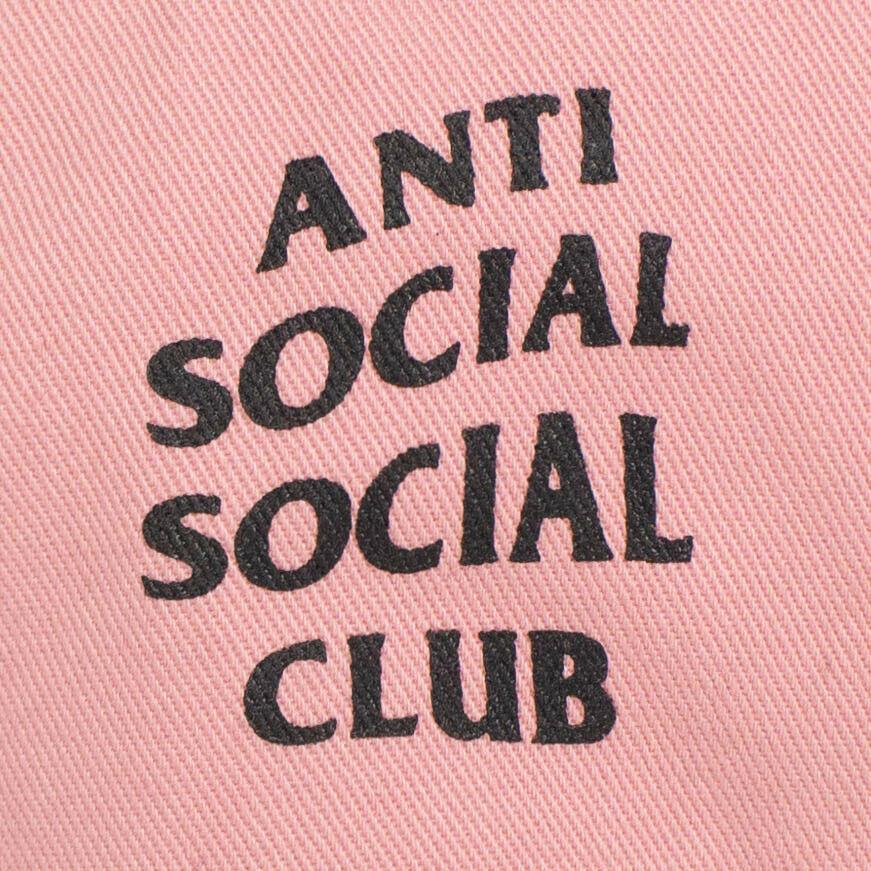 Cotton 'ASSC' Logo Weird Baseball Cap - Pink