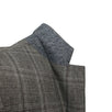 Drop 6 Plaid Wool Blend 3 Roll 2 Button Classic Fit Suit - Gray