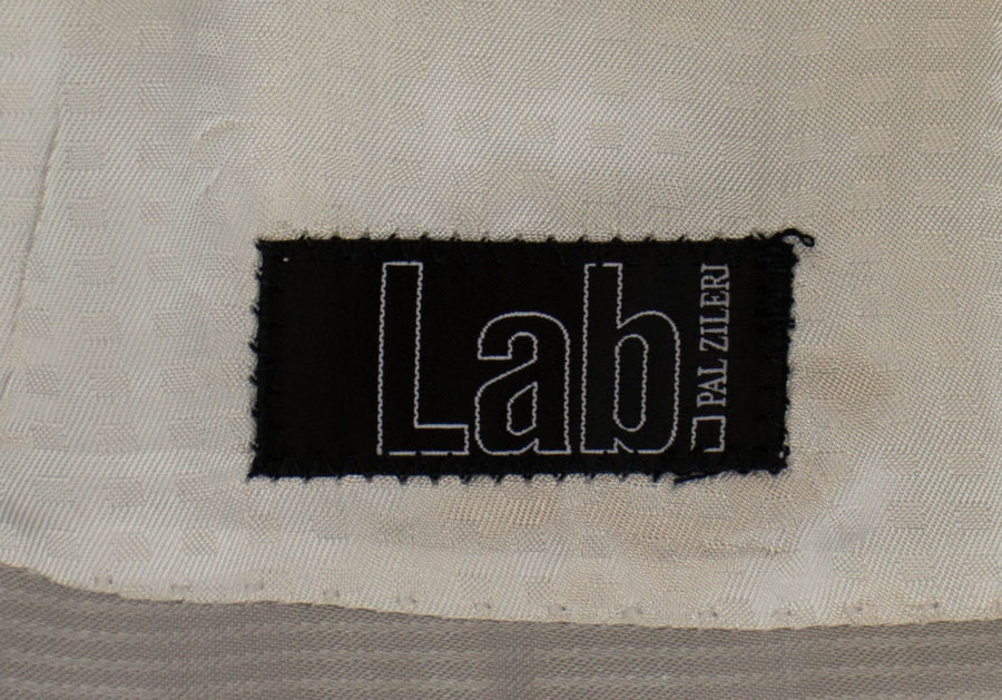 Striped Wool Blend 1 Button Sport Coat - White