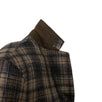 Drop 8 Plaid Two Button Silk Blend Sport Coat - Brown