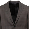 Drop 8 Plaid Cotton Blend 3 Roll 2 Button Slim Fit Suit - Brown