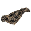 Luxurious Men's Beige Plaid 100% Wool Scarf