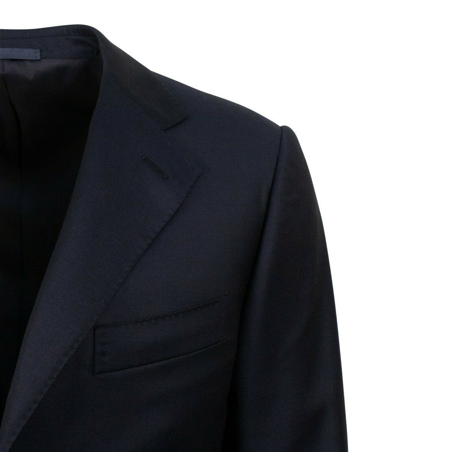 Drop 6 3 Roll 2 Button Wool Sport Coat - Navy Blue