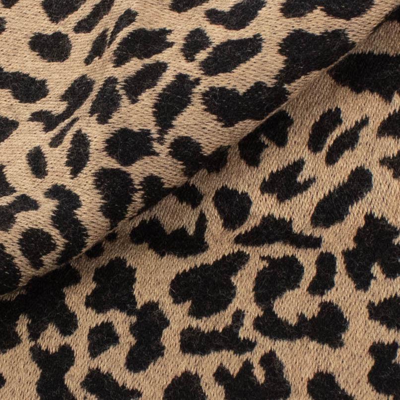 Blue And Burgundy/Animal Print Scarf