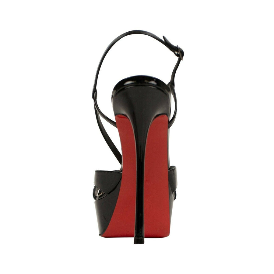 Veracite Patent 130mm Sandal Pumps - Black