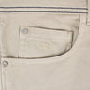 Beige Cotton Blend Pants