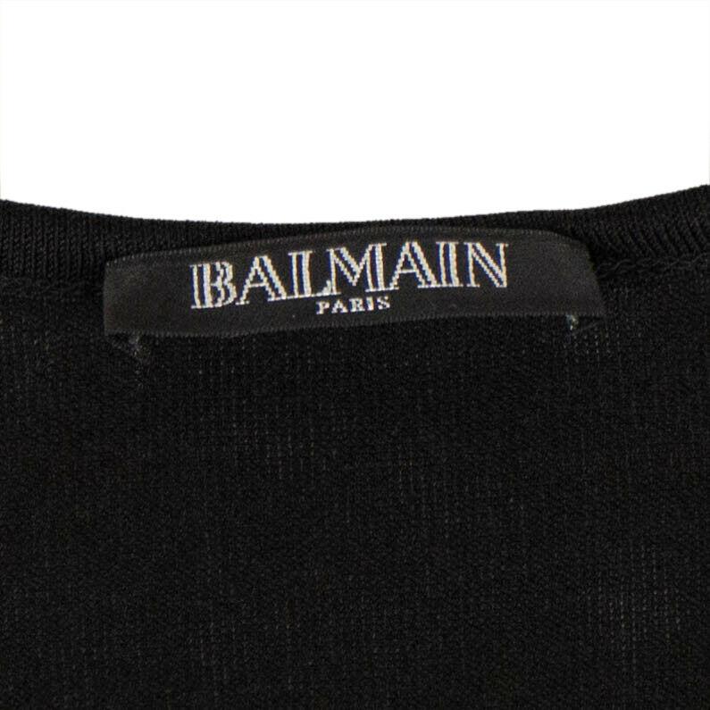 Short Sleeve Deep V Neck Knit T-Shirt - Black