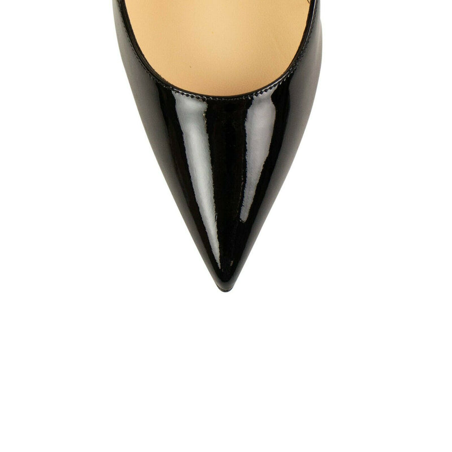 'Kate' 100mm Leather Heels - Black