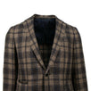 Drop 8 Plaid Two Button Silk Blend Sport Coat - Brown