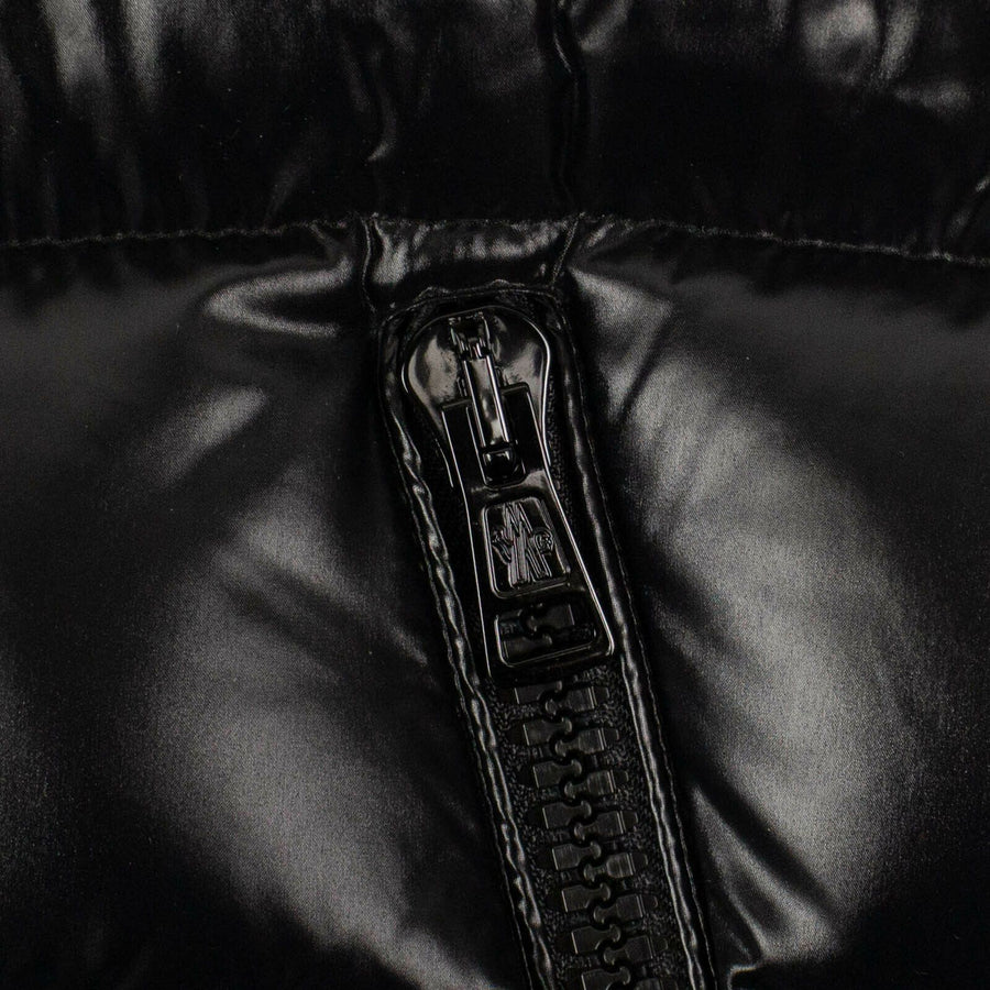 'Liriope' Down Filled Quilted Puffer Coat - Black