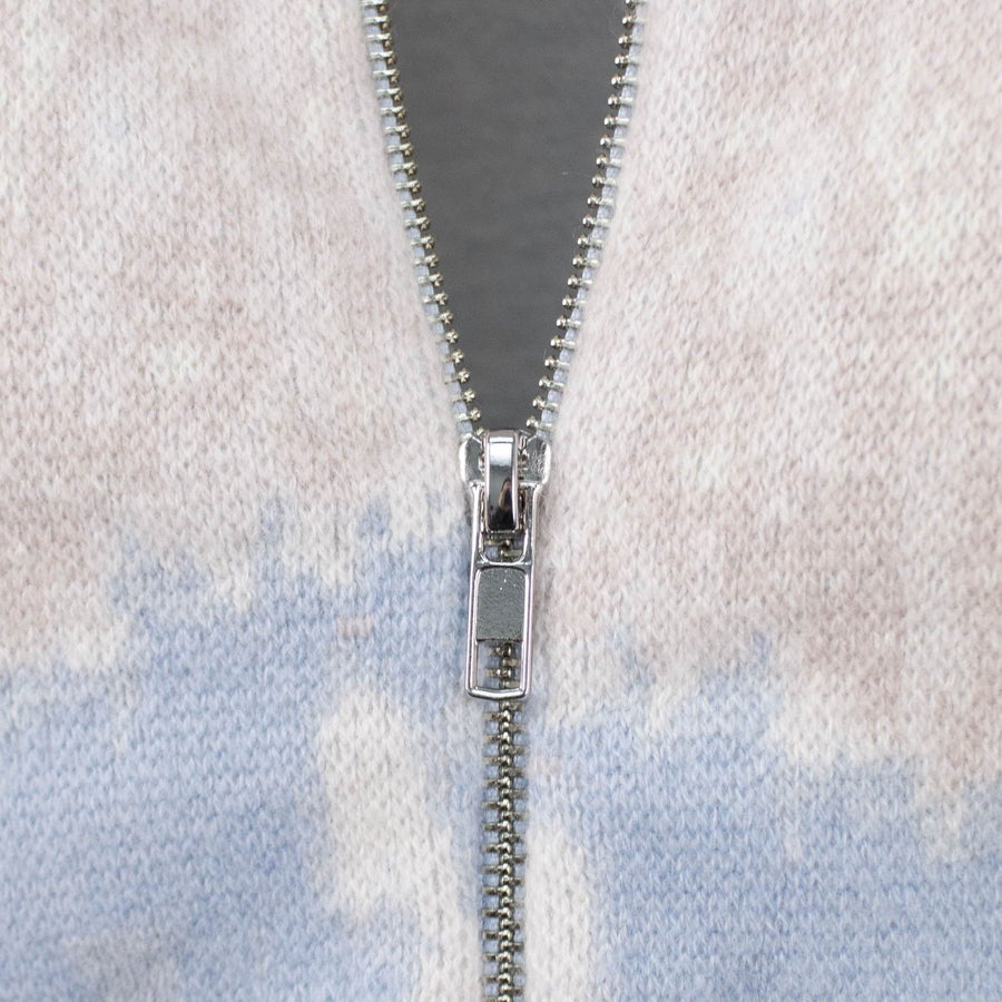 Tiger Striped Bomber Jacket - Blue