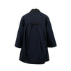 Bow In The Back Coat - Navy