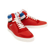 Leather Reeth High-Top Sneakers - Red