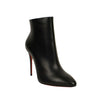 'Eloise' Leather Ankle Boots - Black