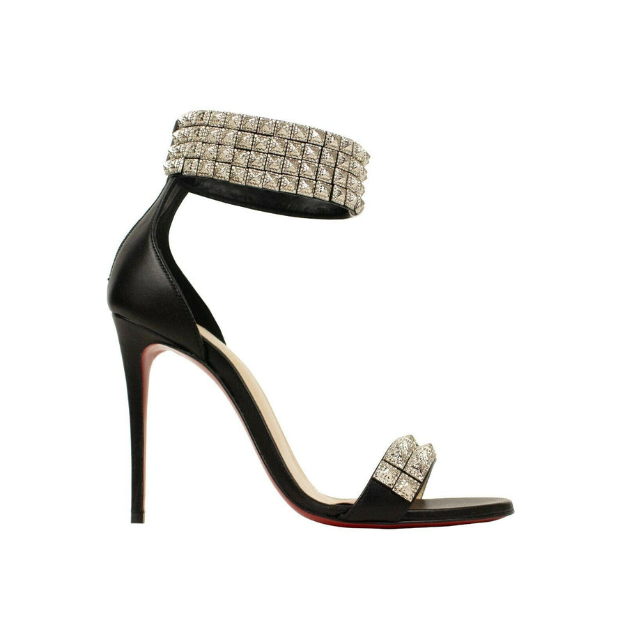 'Priyadora' 100mm Sandals Heels - Black