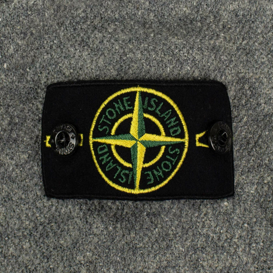 Linen Blend Zip-Up Hoodie - Light Gray