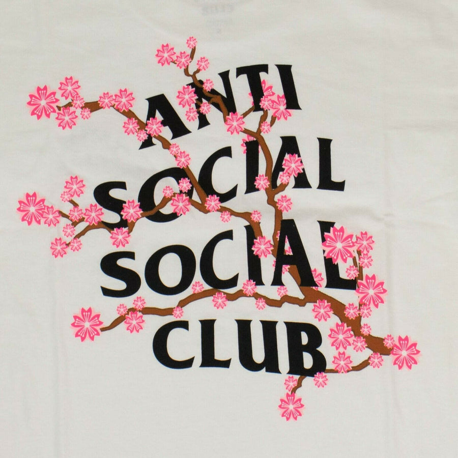 Cotton Cherry Blossom 'ASSC' T-Shirt - White