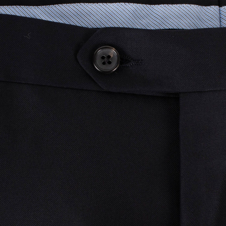 Midnight Navy Blue Wool Dress Pants