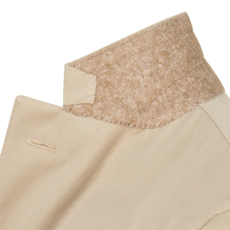 Drop 8 Cotton 3 Roll 2 Button Slim Fit Suit - Tan