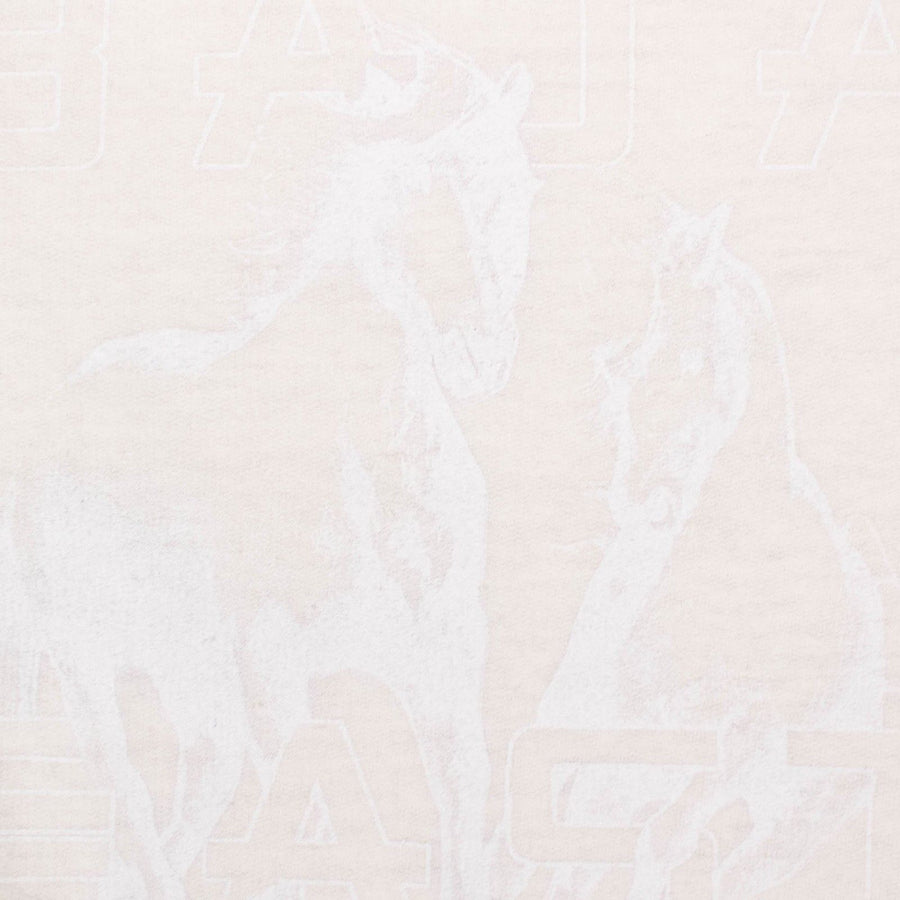 Horse Crew Neck Sweat Shirt - Light Pink