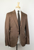 Wool Blend Twill 3/2 Button Suit - Brown