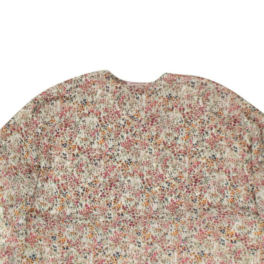 Flower Print Tunic Dress - White