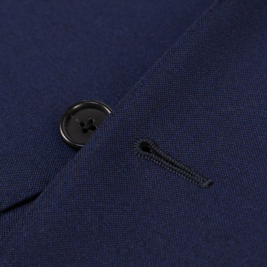 Caruso Drop 7 Wool Two Button Sport Coat -  Navy Blue