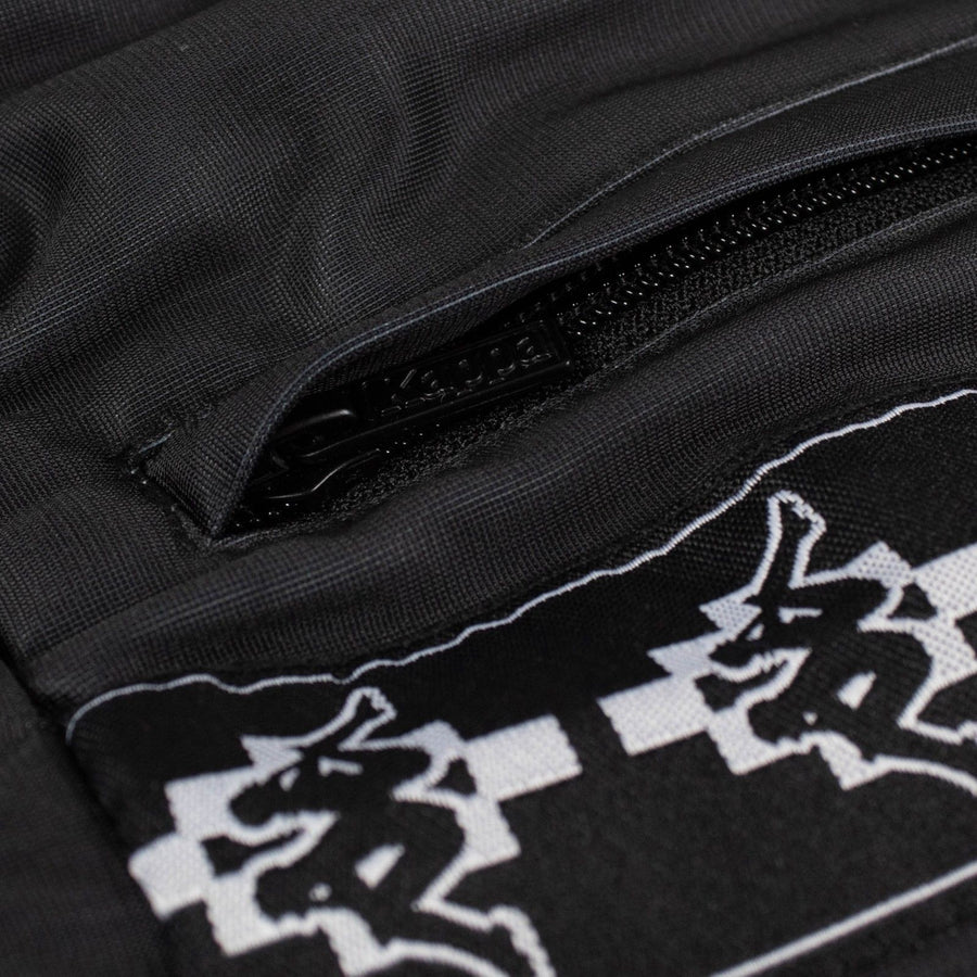 Kappa Logo Stripe Gradient Pants - Black / Red